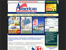 Tablet Screenshot of americanhomelendingusa.com